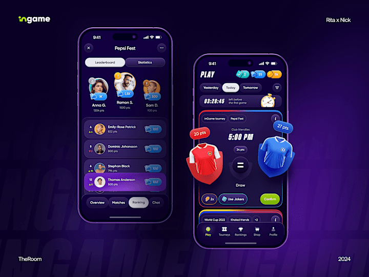 Cover image for InGame. Social Betting Mobile App