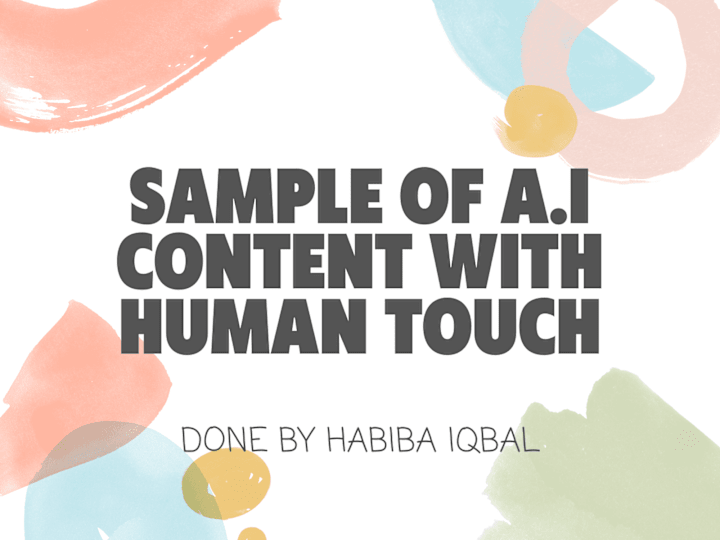 Cover image for Sample of A.I Content Editing with human touch