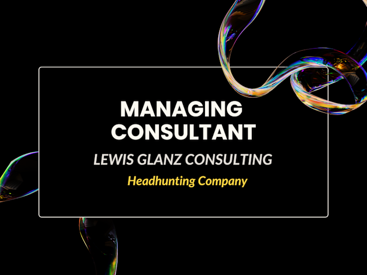 Cover image for Managing Consultant for a Headhunting Company