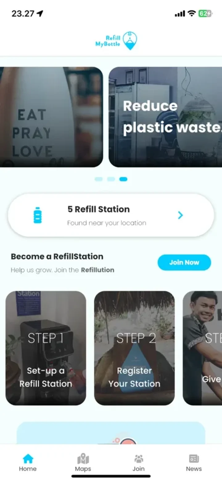 Cover image for Refill My Bottle - Android & IOS App