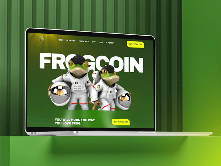 Cover image for FROGCOIN — Cryptocurrency One-Page Design & Framer Development