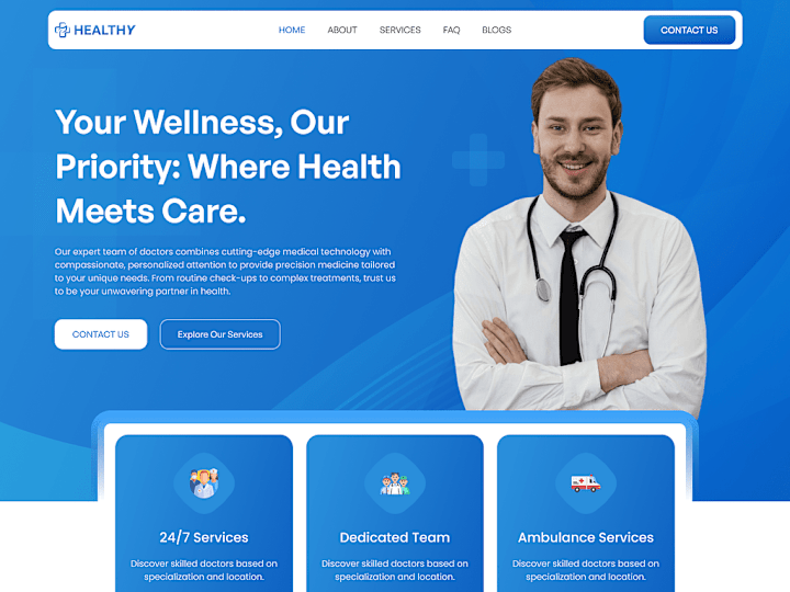 Cover image for Medical website built with WordPress