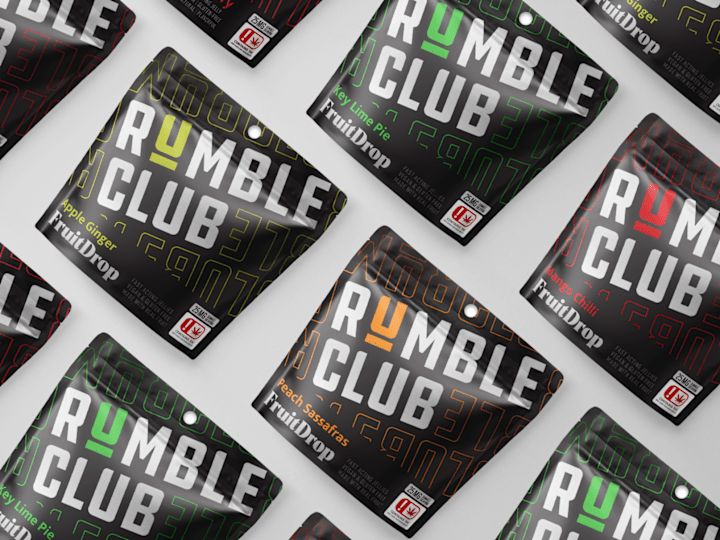 Cover image for Rumble Club Visual Identity & Packaging Design