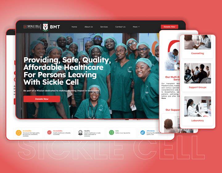 Cover image for Sickle Cell/BMT UX/UI case study!