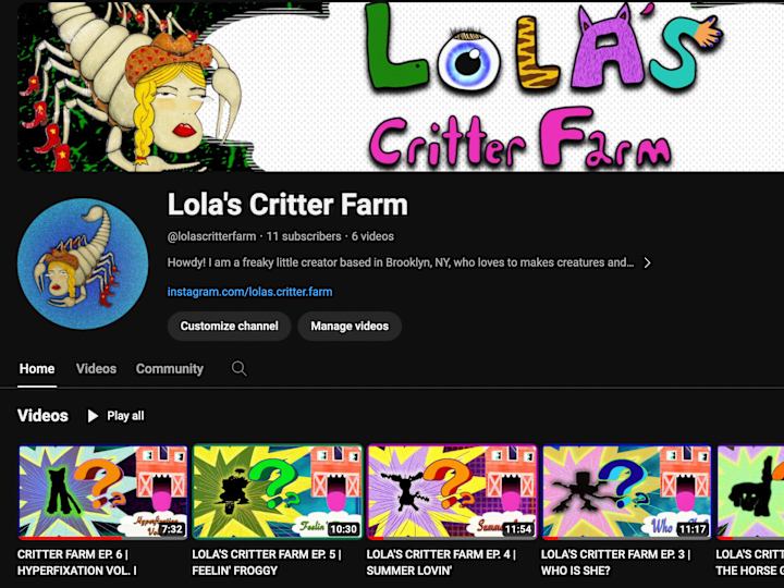 Cover image for Lola's Critter Farm