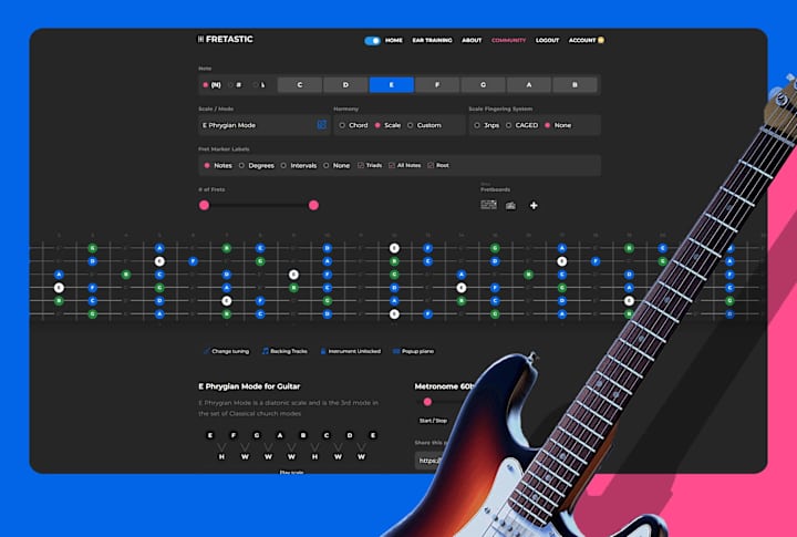 Cover image for Fretastic: Interactive Guitar Fretboard Visualizer
