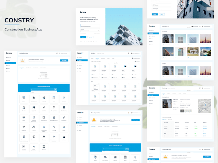 Cover image for Constry - Construction Web App