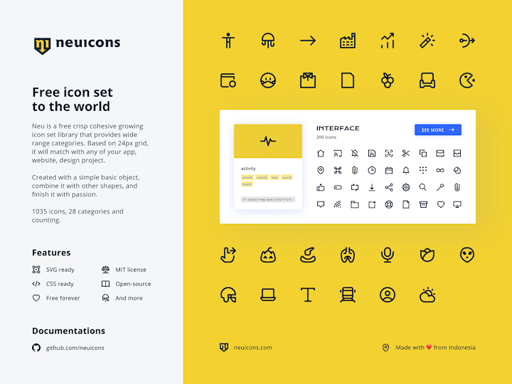 Cover image for Neu Icons - Free icon set to the world