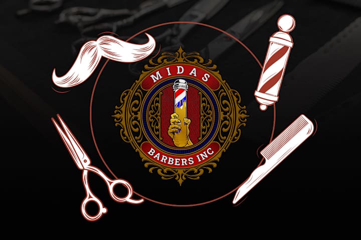 Cover image for Barbershop Lettering Logo :: Behance