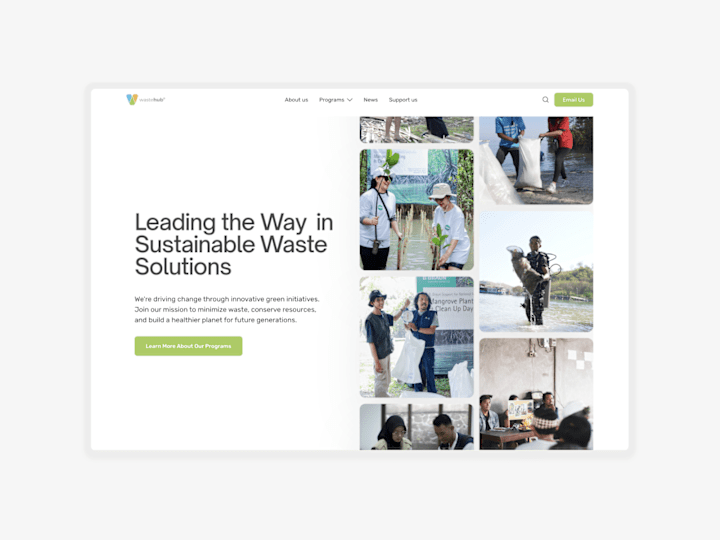 Cover image for WasteHub Website Design and Development