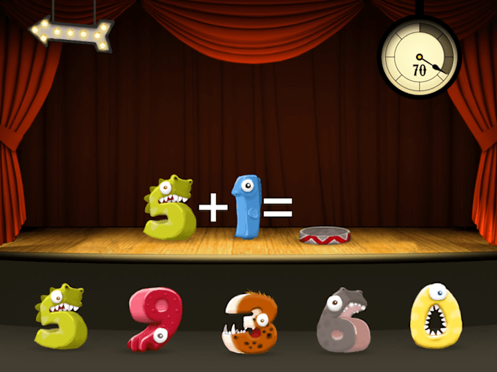 Cover image for Math Monsters - iPad Game (Unity/C#)