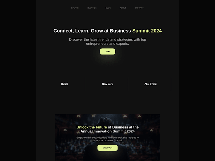 Cover image for Event Agency | Landing Page 