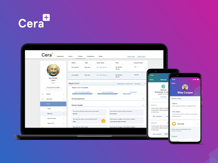 Cover image for Cera Health Care Apps | Rain Lieberman