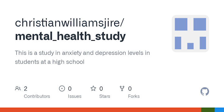 Cover image for christianwilliamsjire/mental_health_study