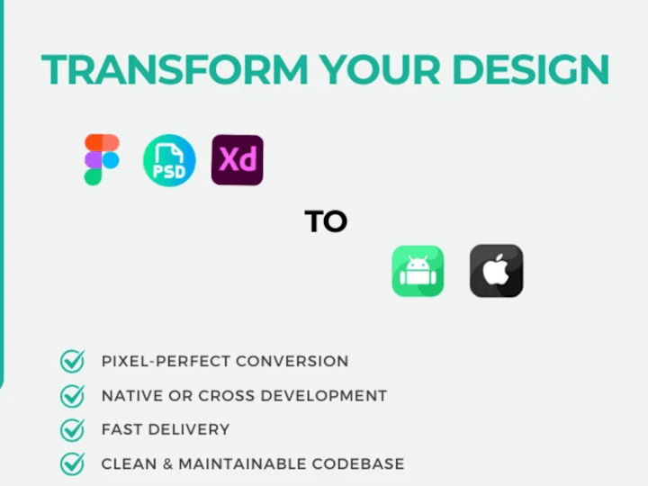 Cover image for Transform figma designs or website into stunning mobile apps