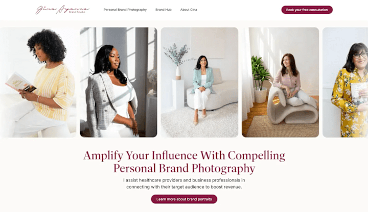 Cover image for Case Study : Gina Ayanna Photography Brand Refinement