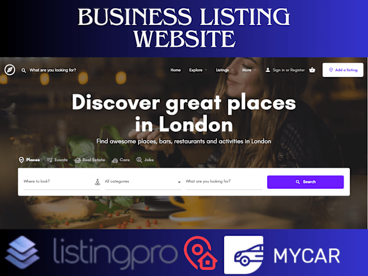 Cover image for WordPress Business Listing Website with ListingPro or Listify