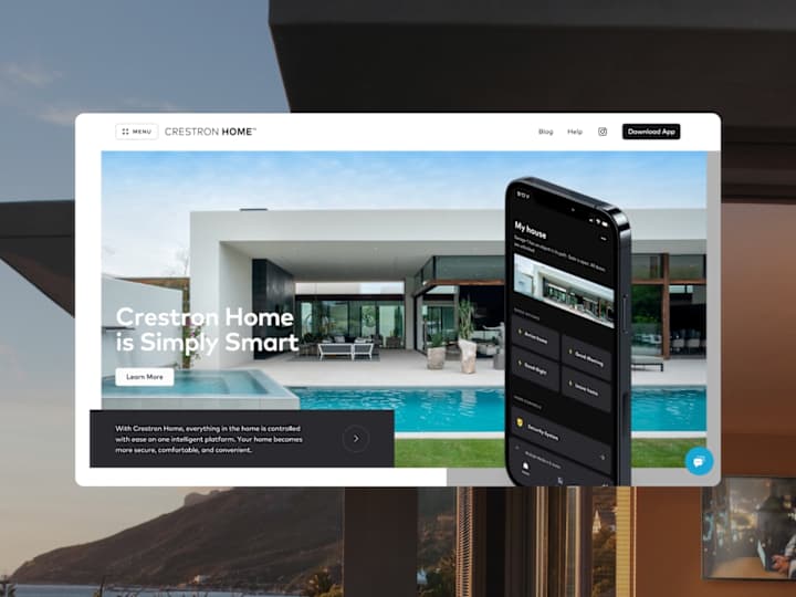 Cover image for Crestron Home website