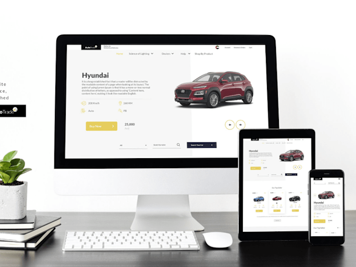 Cover image for Web Design | Auto Trade | UI UX for Car e-commerce :: 