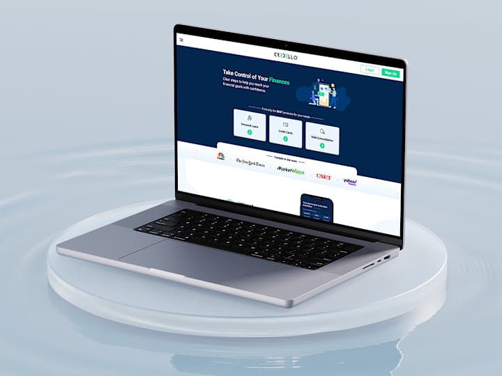 Cover image for Credello Mobile Website UI/UX Design