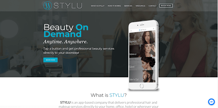 Cover image for Stylu-On Demand Beauty Site