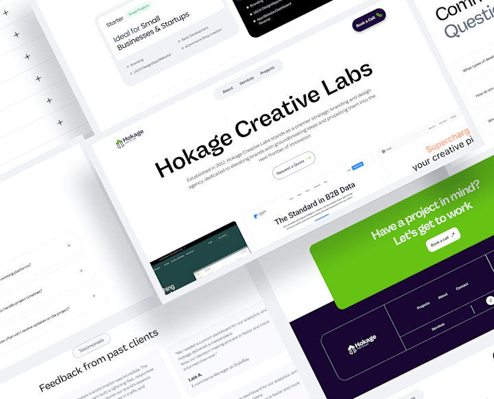 Cover image for Hokage Creative Labs Website Design