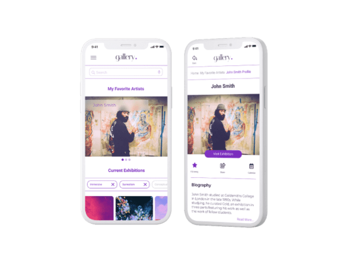 Cover image for UX Design | Mobile App - Virtual Tour App for an Art Gallery