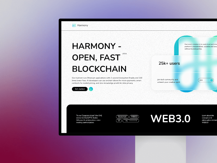 Cover image for Harmony - blockchain platform