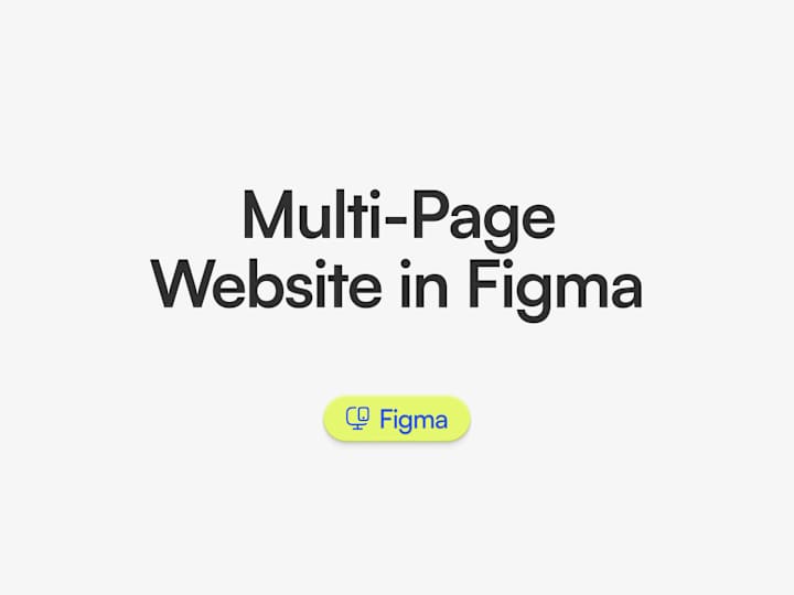 Cover image for Multi-Page Website in Figma