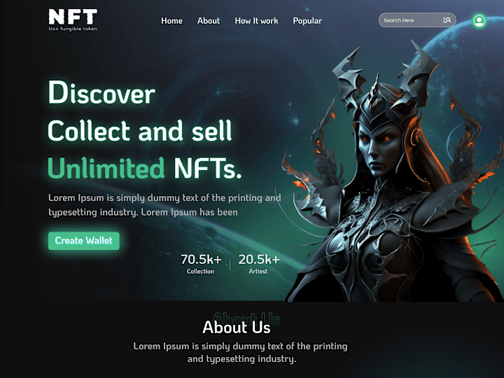 Cover image for NFT Landing Page