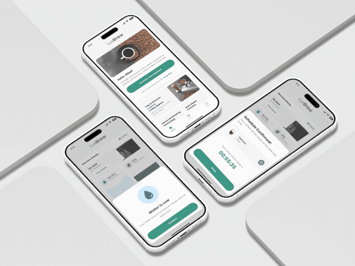 Cover image for Coffee Making App | Mobile App Design | Luxbrew
