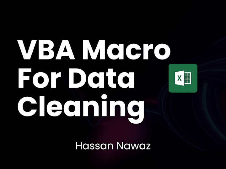 Cover image for VBA Macro for Data Clean Up