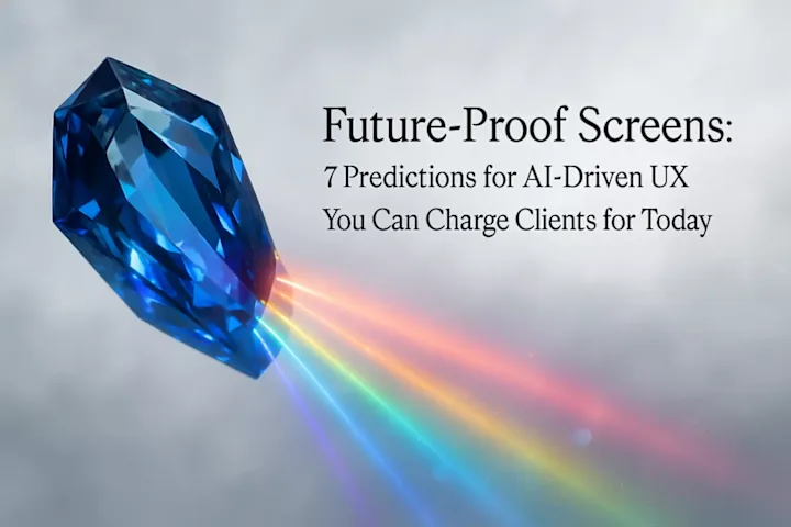 Cover image for Future-Proof Screens: 7 Predictions for AI-Driven UX You Can Charge Clients for Today