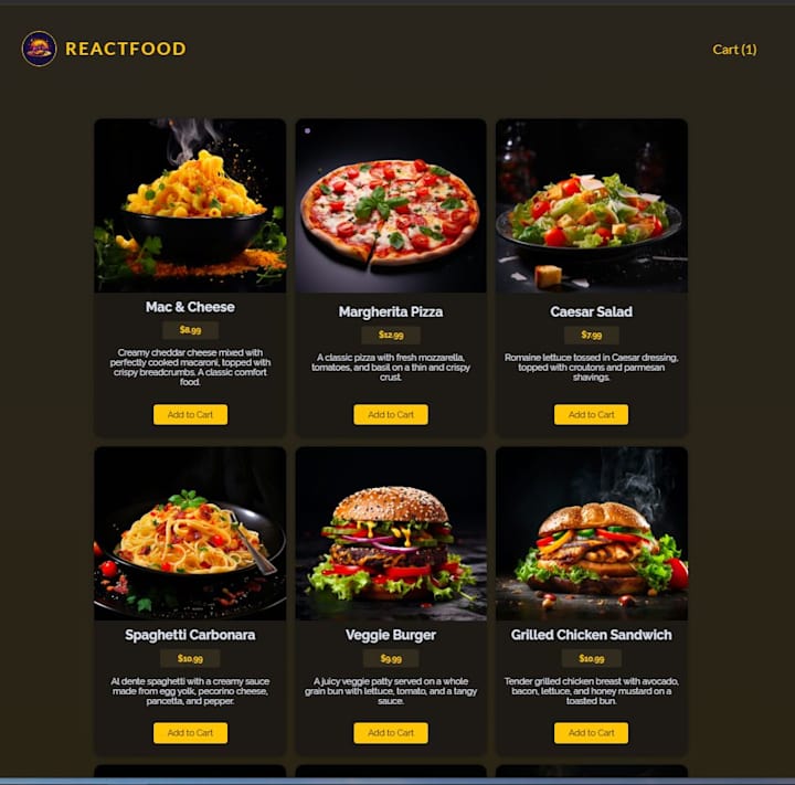 Cover image for React Food Order site