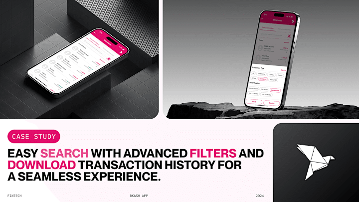 Cover image for Easy Search with Filters & Transaction History in bKash