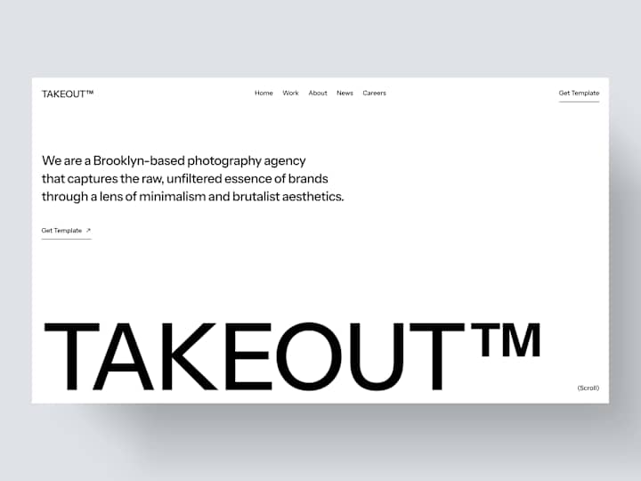 Cover image for Takeout — Framer Template