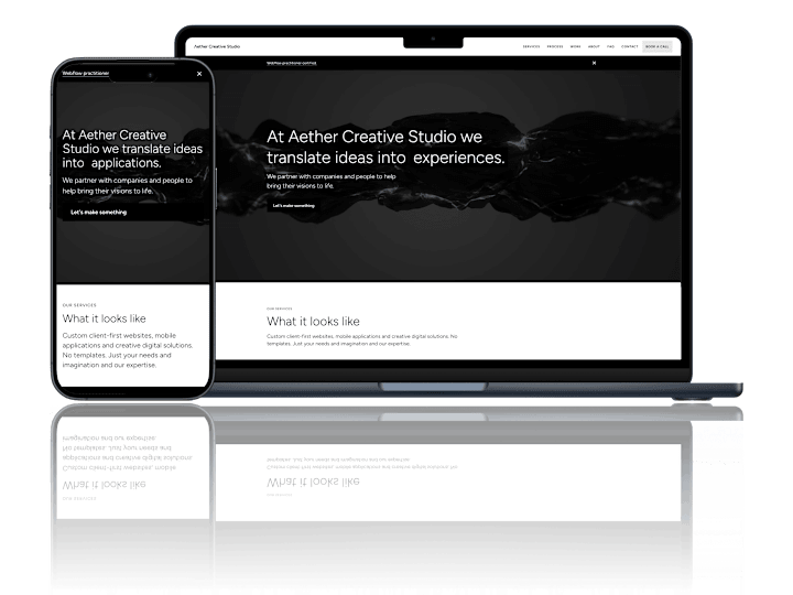Cover image for Aether Creative Studio Website