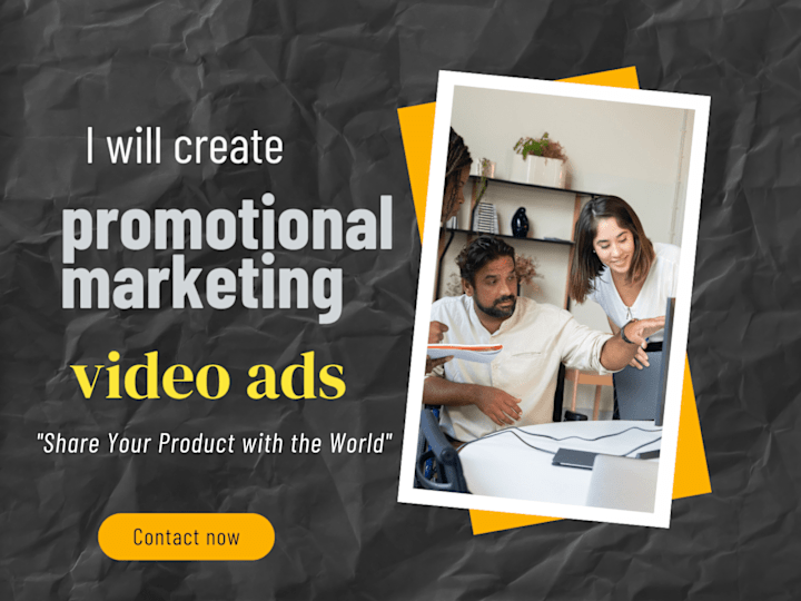 Cover image for I will create promotional marketing video ads for business