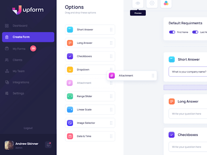 Cover image for UpForm - Best Online Form Builder