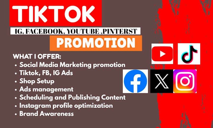 Cover image for I will do tiktok ig marketing promotion 