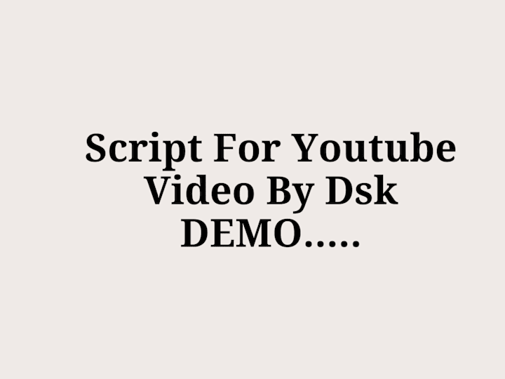 Cover image for Script Of YT Video By Dsk DEMO....... pdf