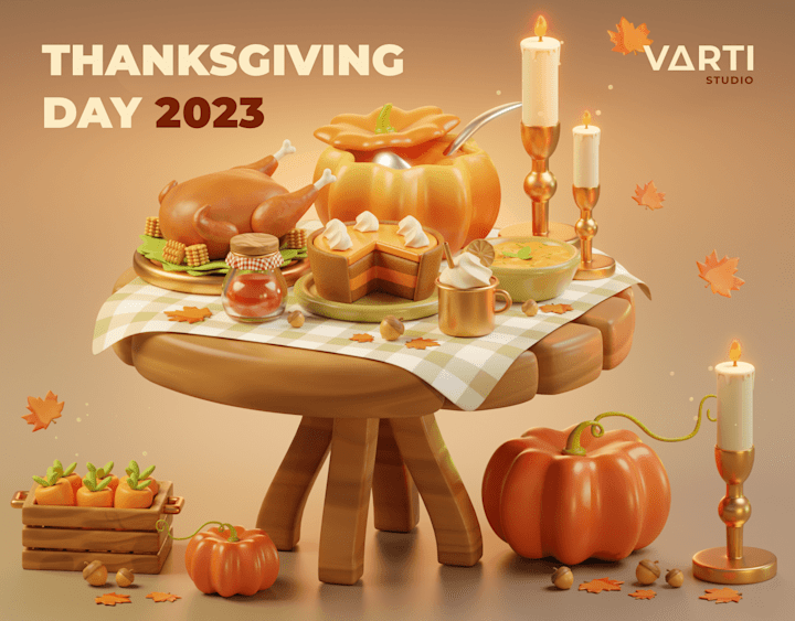 Cover image for Graphic Design | 3D Motion:Thanksgiving Day 