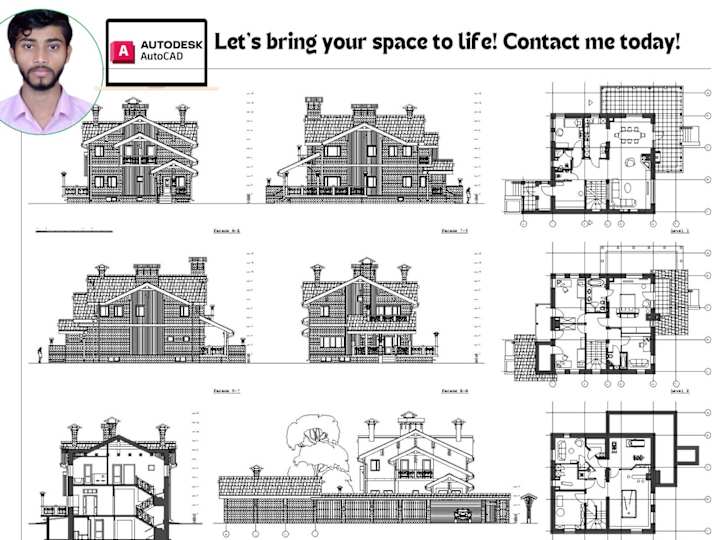 Cover image for  Redesign architectural 2d floor plan for a house,revit autocad