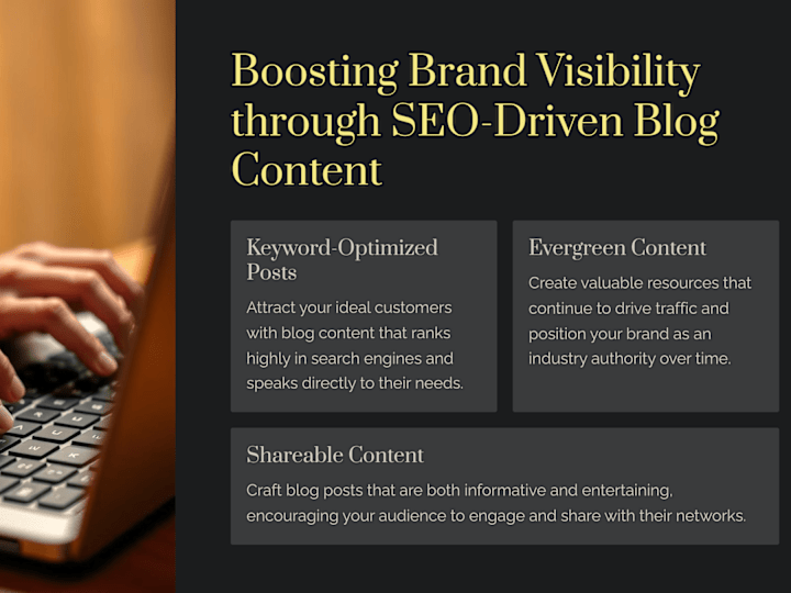 Cover image for I will be your web content writer and SEO optimized blog writer