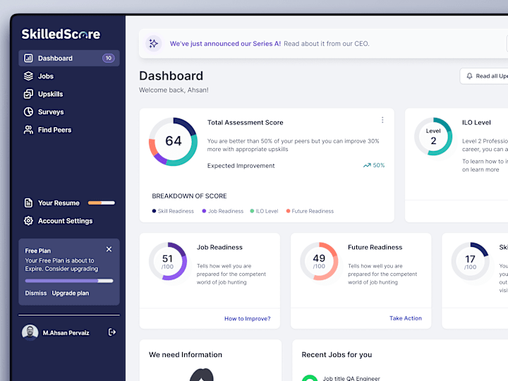 Cover image for SaaS AI Product Dashboard Design :: Behance