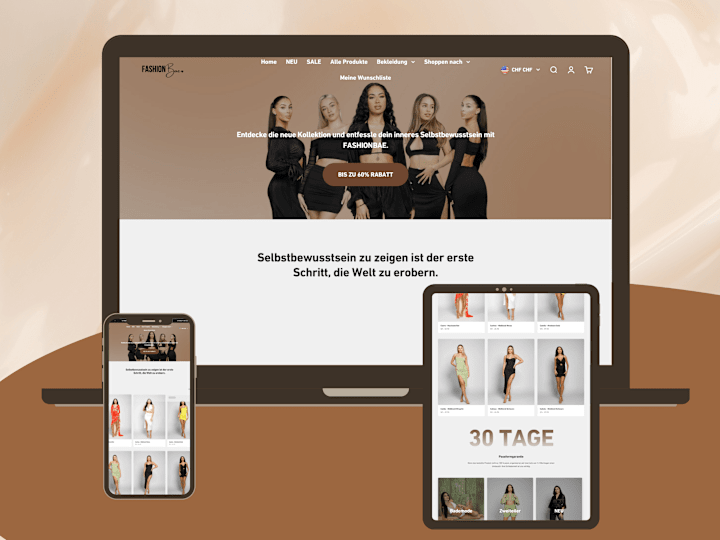 Cover image for Clothing Brand website design 