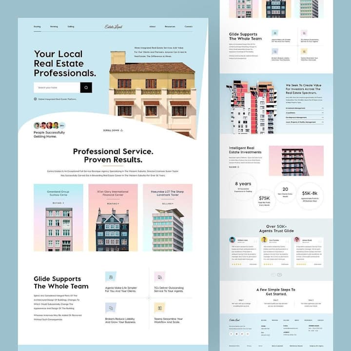 Cover image for Responsive Squarespace Website Design for Real Estate