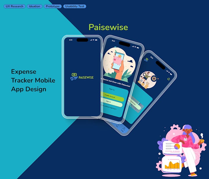 Cover image for Paisewise (Expense Tracker App) - Google UI/UX :: Behance