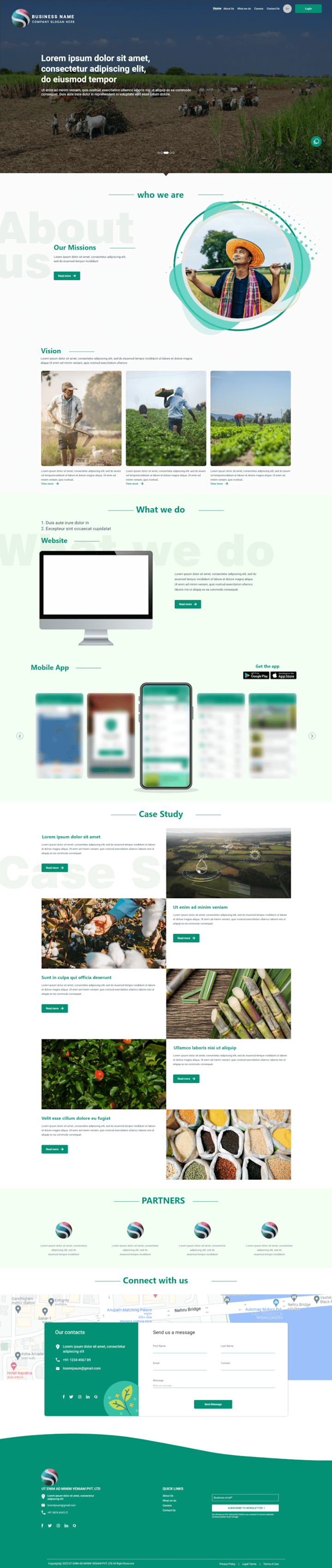 Cover image for Designed a Responsive Agriculture Website