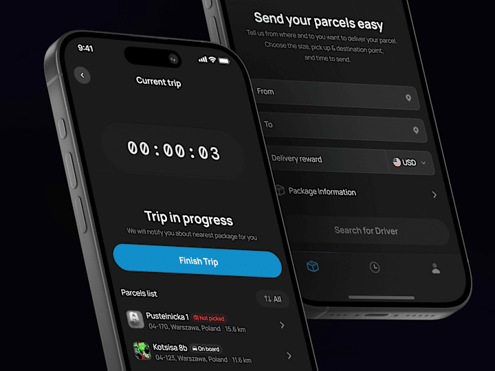 Cover image for Ligo - Parcel delivery app design